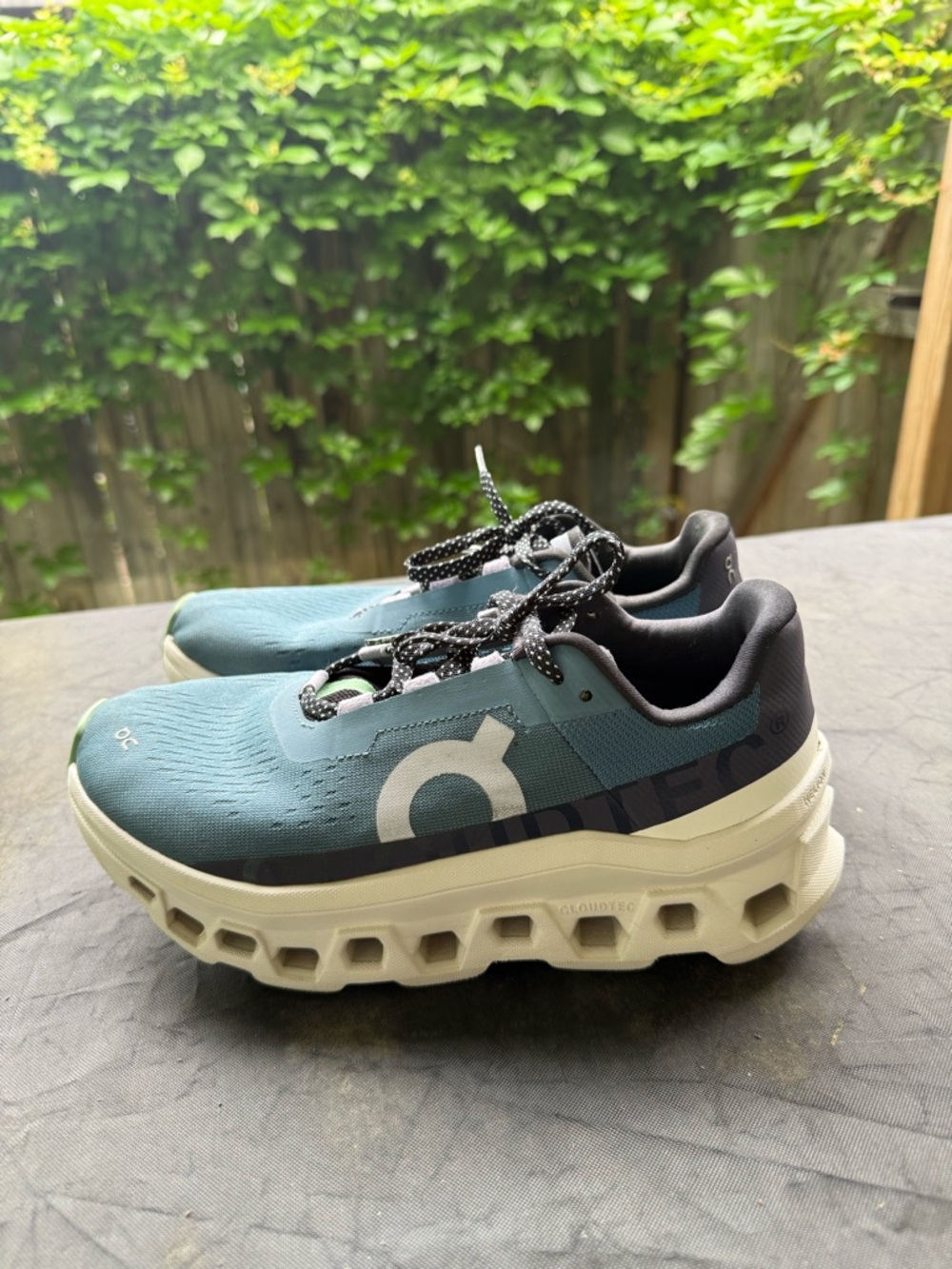 On Cloudmonster Running Shoes Dust/Vapor Size Womens 8 - Picture 2 of 11